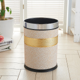 欧式时尚创意垃圾桶宾馆家用厨房客厅卧室卫生间无盖大号垃圾筒