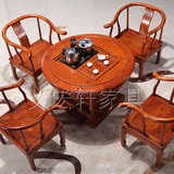 茶桌全实木仿古中式家具功夫茶桌餐桌将军茶台白蜡木茶桌椅组合