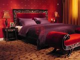 酒店别墅家具定制新古典实木床后现代布艺床欧式双人床1.8米