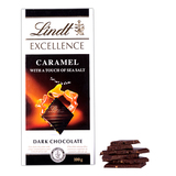 Lindt/瑞士莲 特醇排装-焦糖海盐味黑巧克力100克