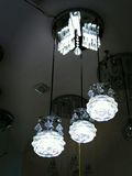 LED三色变光 水晶餐厅吊灯 过道 卧室 客厅均可用