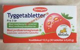丹麦代购森宝Semper3岁以上儿童成人益生菌乳酸菌咀嚼片30片