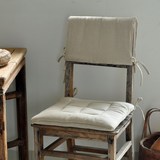 素色水洗亚麻 椅子垫 沙发垫 坐垫 餐椅子垫靠背简约可定制