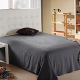 0.9米深灰床单单件双人学生宿舍床单1.8米纯色床单加厚床罩单人床