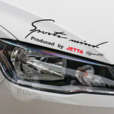 大众新捷达桑塔纳汽车sport运动车贴装饰贴纸 大灯反光灯眉贴个性