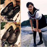 日本原单HARUTA正统制服鞋JK雪松鞋复古学院COS低跟学生鞋表演鞋