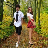 日韩学院风校服男女班服英伦格子裙套装初高中大学生短袖衬衫制服