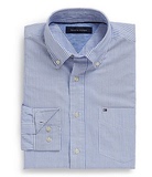 美国代购Tommy Hilfiger 汤米男士竖条纹 经典牛津纺长袖衬衫现货