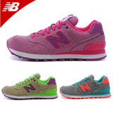 New Balance/NB牛仔布女鞋新百伦荧光绿/紫/橘红WL574GPK/GGP/GTD
