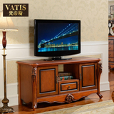 梵帝斯家具 客厅电视柜简约 卧室美式实木电视柜小户型地柜