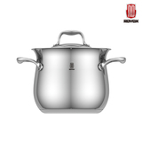 无涂层汤锅专柜正品莱德斯优质不锈钢 烹饪锅具豉型锅身炉具通用