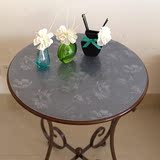 明软质玻璃圆桌布防水防油免洗PVC圆形餐桌台布防烫茶几垫磨砂透
