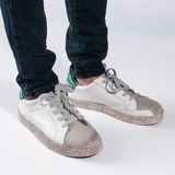 2016新款韩国代购太阳的后裔宋仲基同款星星透气做旧绿尾休闲单鞋