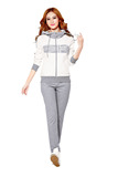 2015年世纪风行秋季女式长袖韩版大码时尚连帽休闲卫衣运动服套装