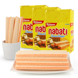 包邮印尼丽芝士纳宝帝nabati奶酪芝士威化饼干200g*3盒进口零食品