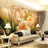 大型壁画 卧室沙发电视背景墙鹿林 欧式怀旧田园风格油画花卉壁画