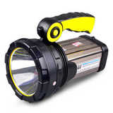 LZ户外照明探照灯远程强光手电筒 可充电超氙气灯工业照明打猎手