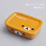 出口日本原单正品轻松熊 Rilakkuma 便当盒 日式陶瓷饭盒 收纳盒