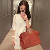 日本正品代购maje2016春夏新款白色蕾丝直筒宽松连衣裙
