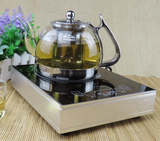 电磁炉不锈钢过滤玻璃煮茶花茶壶水壶加热耐高温加厚大容量泡茶壶