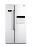 BEKO/倍科GN186214W/163124X家用对开门风冷无霜双循环带吧台冰箱