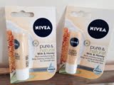 代购NIVEA妮维雅纯净天然系列牛奶蜂蜜深度滋润长效保护润唇膏