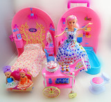 芭比娃娃甜甜屋大套装礼盒梦幻衣橱Barbie芭芘公主女孩玩具洋包邮