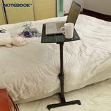 诺特伯克钢化玻璃笔记本电脑桌床上用可移动可升降床边用懒人桌子