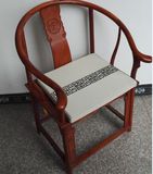 中式坐垫椅垫红木餐椅垫子高档亚麻棉麻沙发坐垫海绵棕垫坐垫
