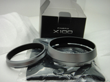 LH-X100 富士X100 X100s X100T原装原厂金属遮光罩黑色银色现货