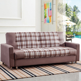 阳光生活储物沙发床1.9米 宜家 折叠 三人 布艺多功能小户型沙发