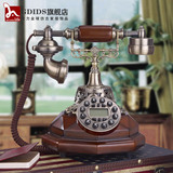 GDIDS金属花冠欧式复古电话机 来电显示仿古电话机家用座机