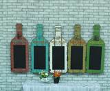 美式复古做旧木质酒瓶黑板壁饰壁挂店铺奶茶店餐厅酒吧墙面装饰品
