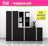 上海板式文件柜木质带锁资料柜子档案柜储物柜办公书柜带玻璃开门