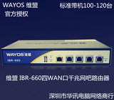 维盟WAYOS IBR-660 四WAN口千兆网吧 出租房专用路由器