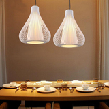 北欧led铁艺钻石吊灯现代简约咖啡厅卧室餐厅吧台工业风创意个性