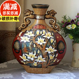 中国风艺术品高档装饰品结婚礼物陶瓷花瓶 电视柜玄关博古架摆件