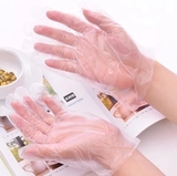 100只装一次性手套 透明PE薄膜医用手套 餐饮清洁化妆美发护理用