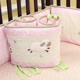 美国KIDDA婴儿床上用品套件四季通用婴儿床围女宝宝床帏四条装