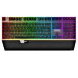 雷柏V720 机械键盘RGB背光游戏键盘宏编程104黑轴青轴茶轴无冲师
