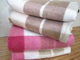 外贸欧美原单英伦格子毛毯/休闲毯/盖毯保暖绒毯单人可做床单特价