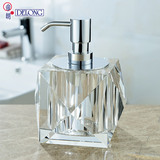 帝朗DELONG 水晶玻璃瓶身全铜头皂液器 台置洗手液瓶 200089022