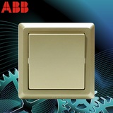 ABB开关插座正品德逸珍珠金系列面板一开/单联/单开单控AE101