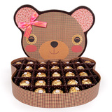 费列罗巧克力礼盒装25粒小熊七夕情人节送生日礼物 零食包邮