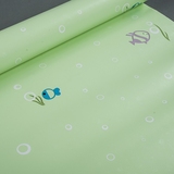 包邮自贴自粘墙纸 儿童房卧室卡通绿色小鱼海绵宝宝粉色兔子壁纸