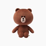 韩国正品代购line friends布朗熊可妮兔毛绒公仔玩偶玩具礼物35cm