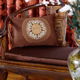 定制古典现代中式靠垫罗汉床抱枕红木沙发家具靠枕坐垫腰靠圈椅垫
