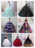 限量正版Barbie芭比可儿娃娃裙子公仔衣服精美礼服晚装高档婚纱