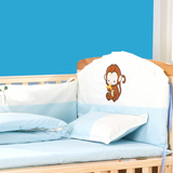 亮贝贝婴儿床床围纯棉床品套件儿童床围床上用品五件套