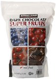 美国代购Kirkland蓝莓樱桃蔓越莓 果肉果汁夹心黑巧克力豆907g
